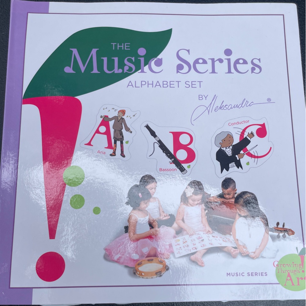 Music Series Music Theme Alphabet Set Gel Letters (like colorforms much …